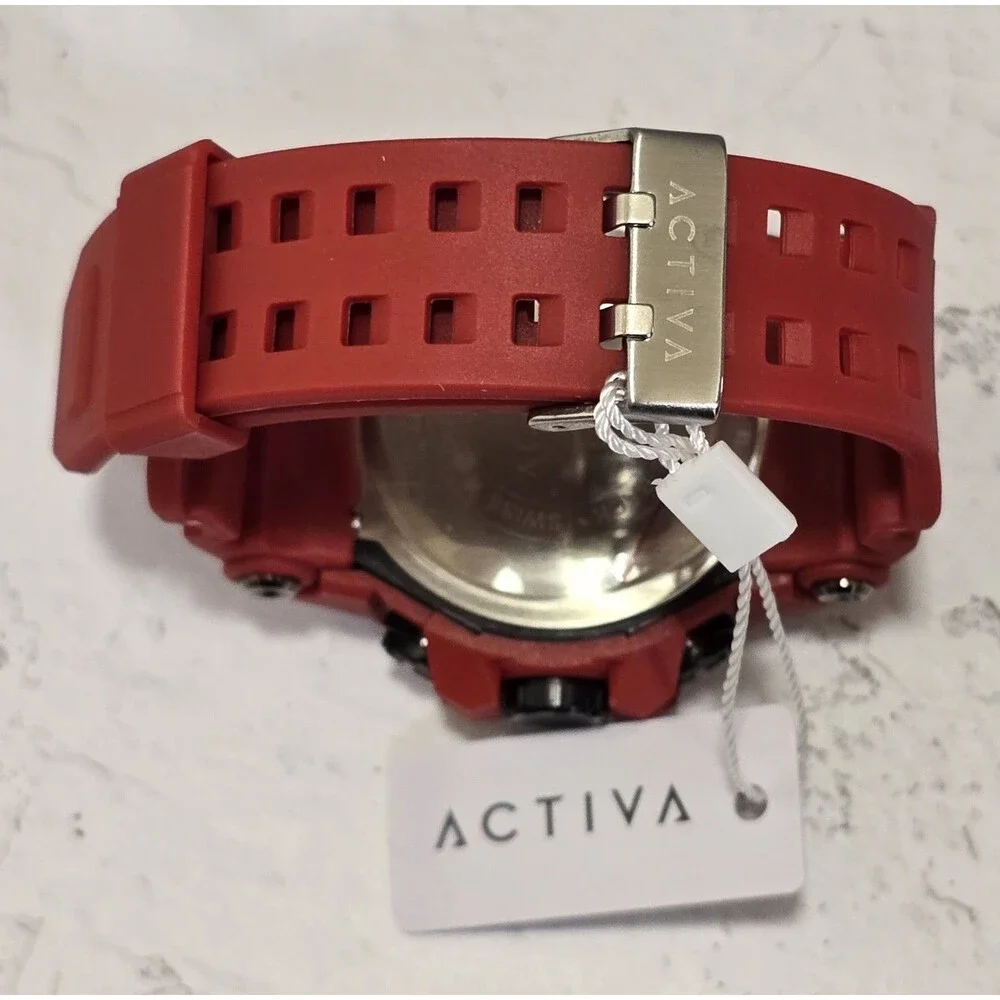 Activa Summit X Invicta Unisex Digital Watch 50mm Red ACW8082-023 Brand New